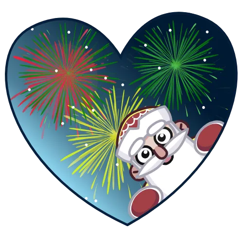 🥰 Эмодзи «Анимированный набор эмоджи с Дедом Морозом» для Telegram