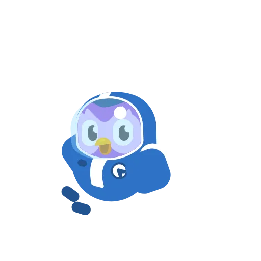 🪂 Эмодзи «Duolingo» для Telegram