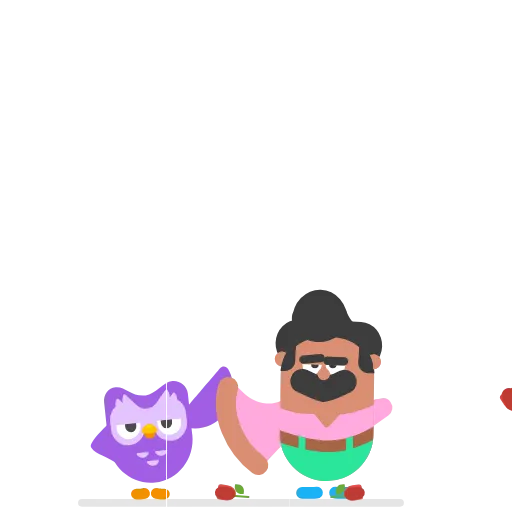 🥳 Эмодзи «Duolingo» для Telegram