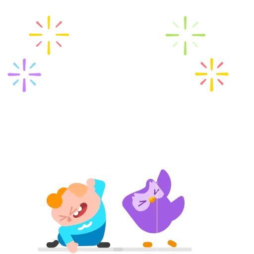 🥳 Эмодзи «Duolingo» для Telegram