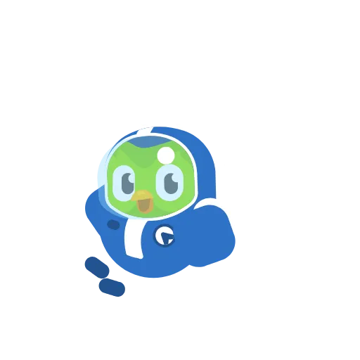 🪂 Эмодзи «Duolingo» для Telegram