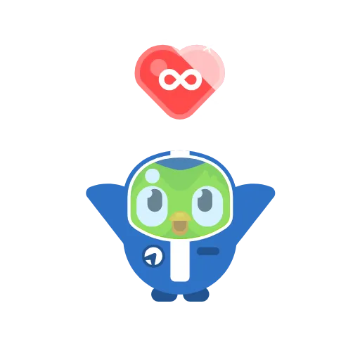 ♥️ Эмодзи «Duolingo» для Telegram
