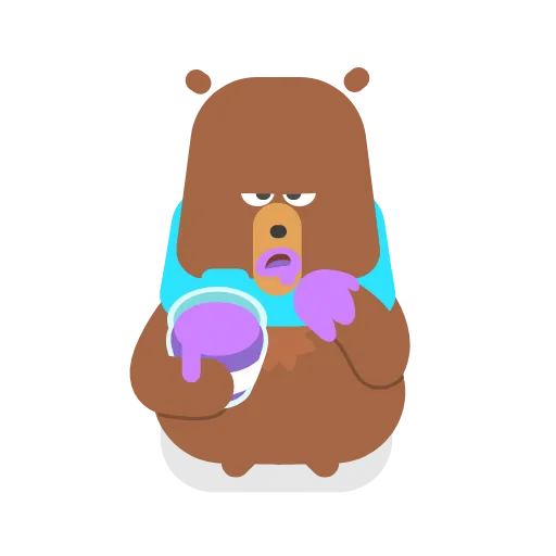 🐻 Эмодзи «Duolingo» для Telegram