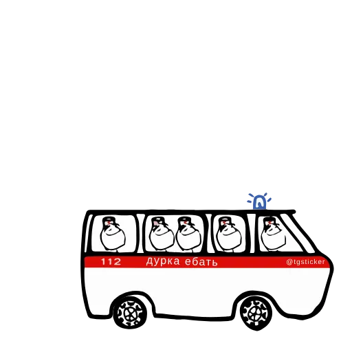 🚌 Эмодзи «Дурка» для Telegram