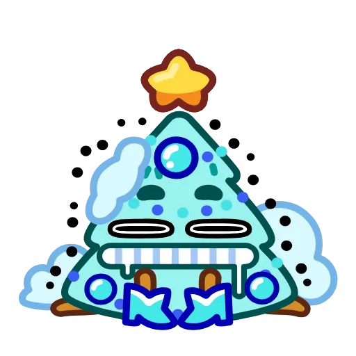 🥶 Эмодзи «Анимированный набор эмоджи с Ёлочкой» для Telegram
