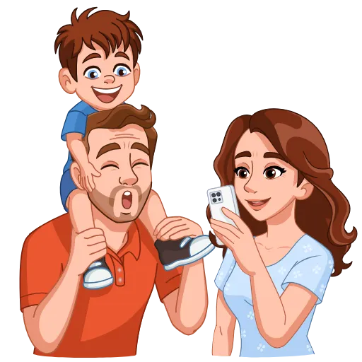 😄 Эмодзи «Семья» для Telegram