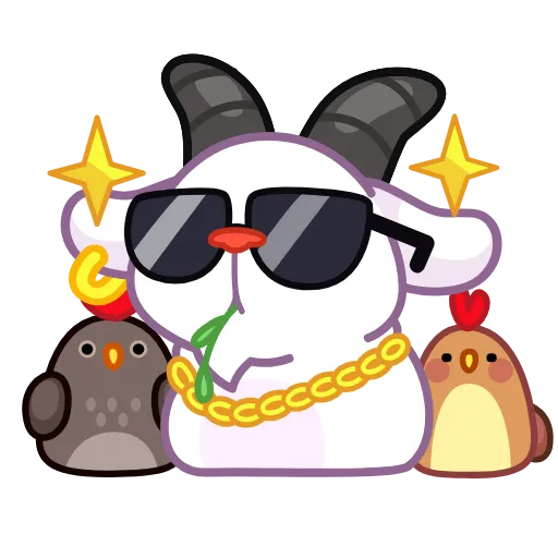 😎 Эмодзи «Козёл» для Telegram