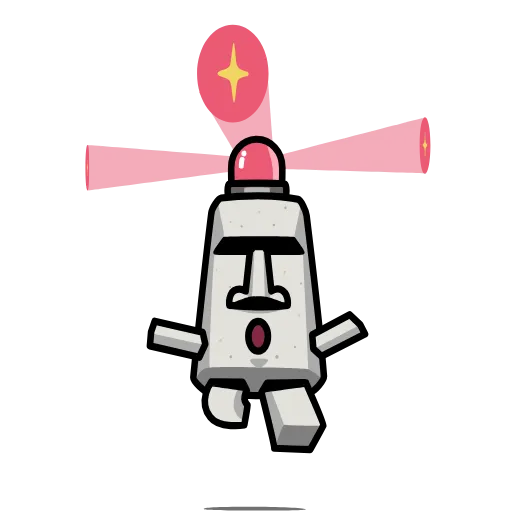 🚨 Стикер «Истукан Moai» для Telegram