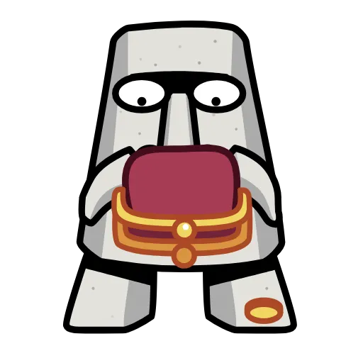 👛 Стикер «Истукан Moai» для Telegram