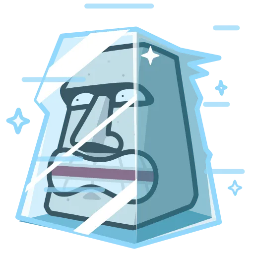 🥶 Стикер «Истукан Moai» для Telegram