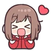 ❤️ Эмодзи «Jersey Chan» для Telegram