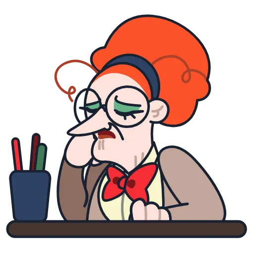 😴 Стикер «Клавдия Петровна» для Telegram