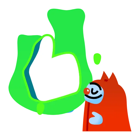 👍 Эмодзи «Котище» для Telegram