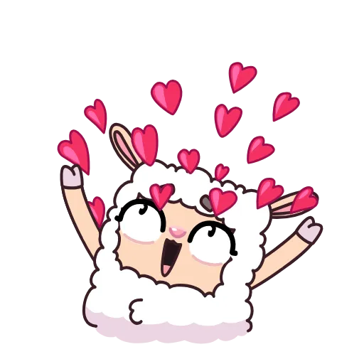 🥰 Эмодзи «Овечка» для Telegram