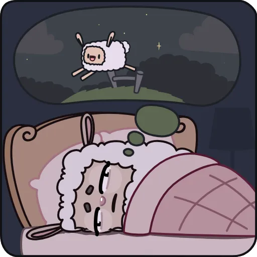 🥱 Эмодзи «Овечка» для Telegram