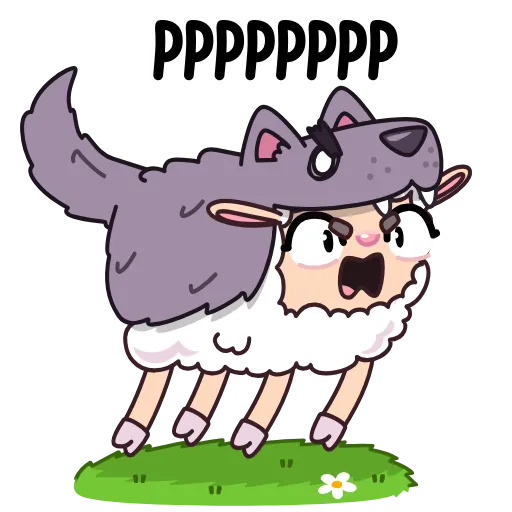 😠 Эмодзи «Овечка» для Telegram