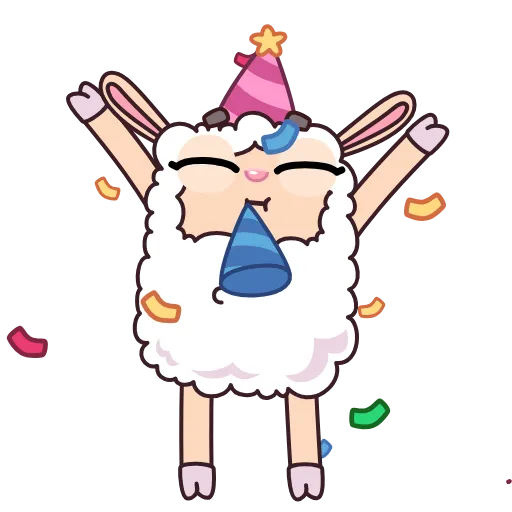 🥳 Эмодзи «Овечка» для Telegram
