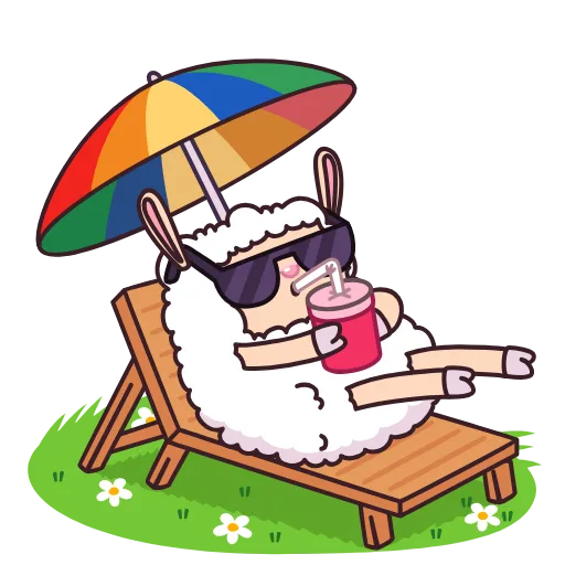 😎 Эмодзи «Овечка» для Telegram