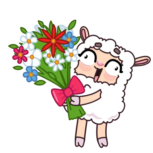 💐 Эмодзи «Овечка» для Telegram
