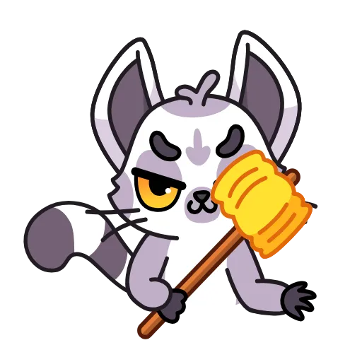 🔨 Стикер «Лемур Леми» для Telegram