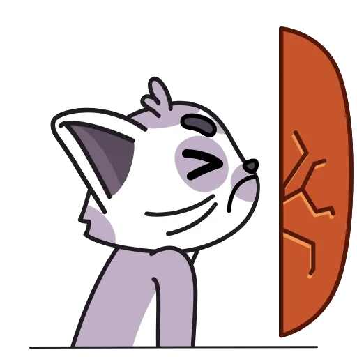 🫠 Стикер «Лемур Леми» для Telegram