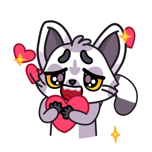 🥰 Стикер «Лемур Леми» для Telegram