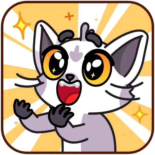 🤩 Стикер «Лемур Леми» для Telegram