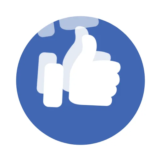 🔵 Эмодзи «Like» для Telegram