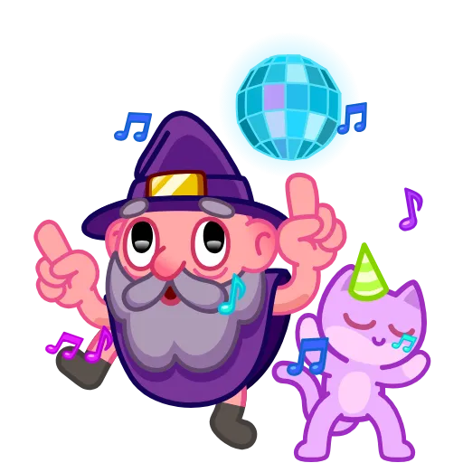 🕺 Эмодзи «Анимированный набор эмоджи с Магом» для Telegram