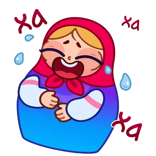 😂 Стикер «Матрешка» для Telegram