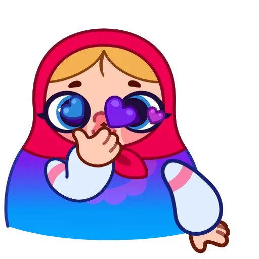😘 Стикер «Матрешка» для Telegram