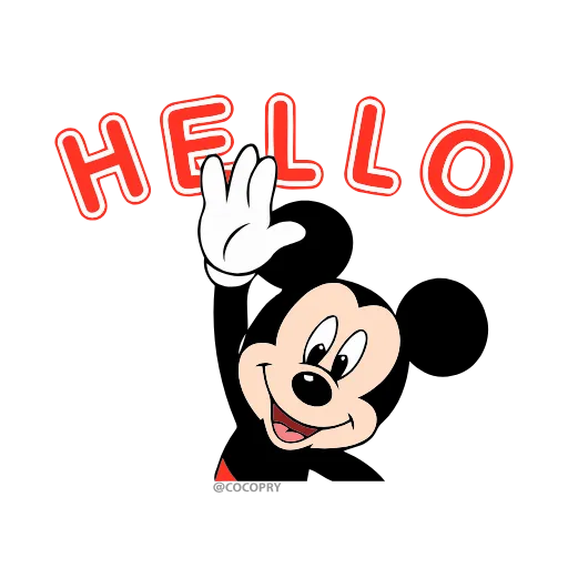 👋 Эмодзи «Mickey Mouse» для Telegram