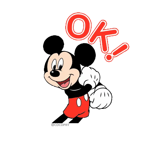 👌 Эмодзи «Mickey Mouse» для Telegram