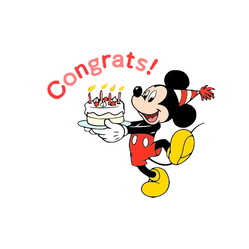 🎂 Эмодзи «Mickey Mouse» для Telegram