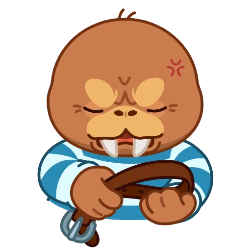 😡 Стикер «Моржик» для Telegram