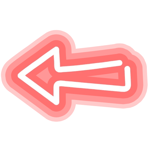 ⬅ Эмодзи «Neon ×» для Telegram