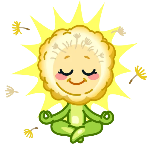 🧘‍♂️ Эмодзи «Одуван» для Telegram