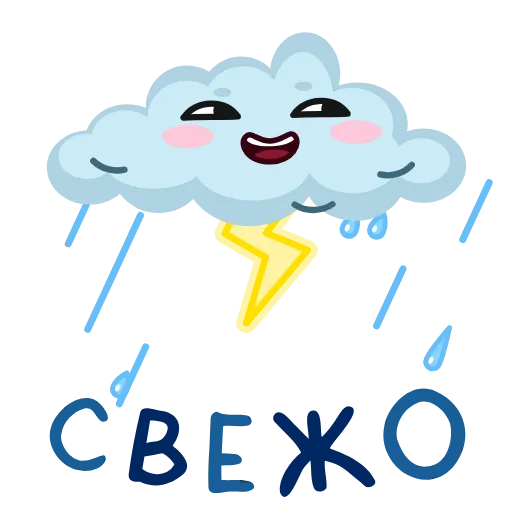 ⛈ Эмодзи «Анимированный набор эмоджи с открытками» для Telegram