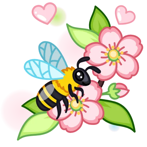 🐝 Эмодзи «Анимированный набор эмоджи с открытками» для Telegram