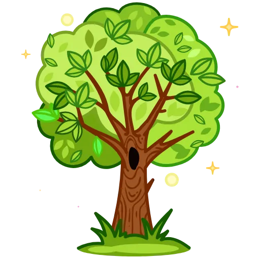 🌳 Эмодзи «Анимированный набор эмоджи с открытками» для Telegram