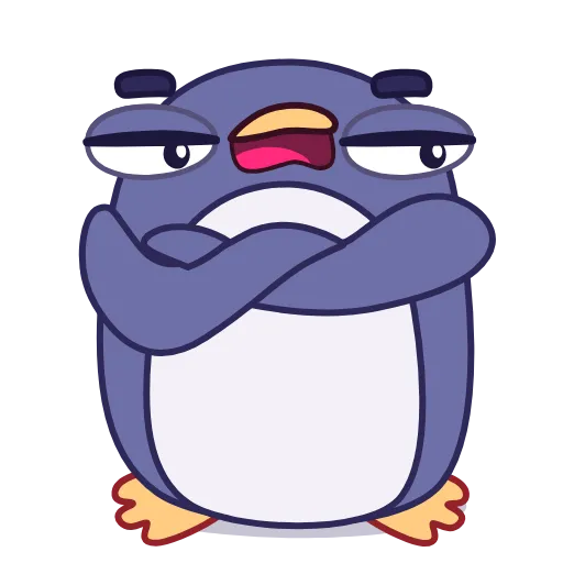 😒 Эмодзи «Penguin» для Telegram