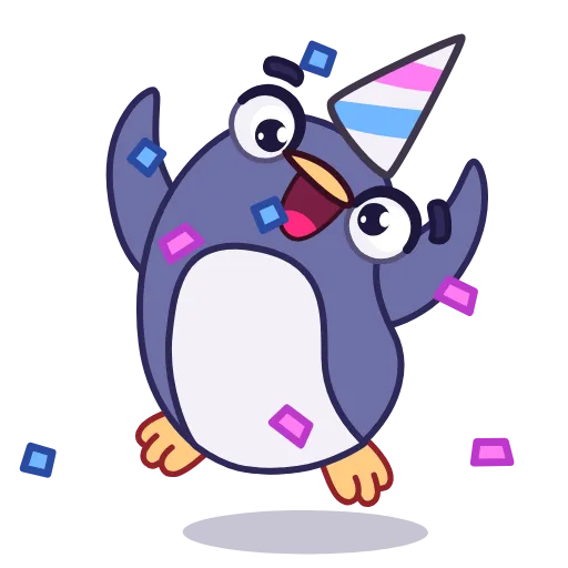 🥳 Эмодзи «Penguin» для Telegram