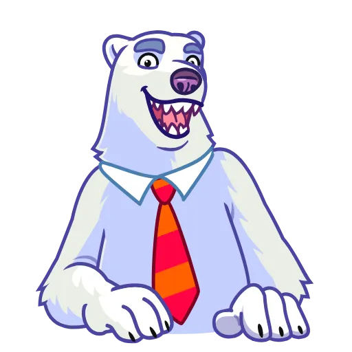 👍 Эмодзи «Polar Bear» для Telegram