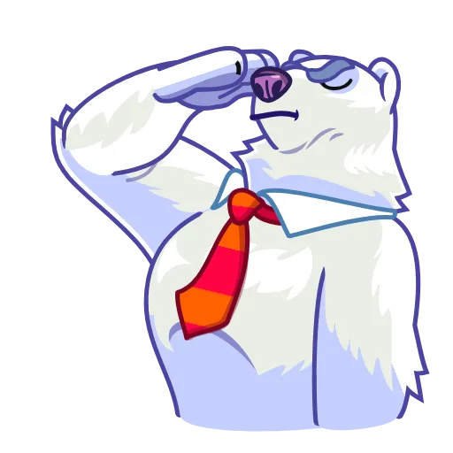 🫡 Эмодзи «Polar Bear» для Telegram