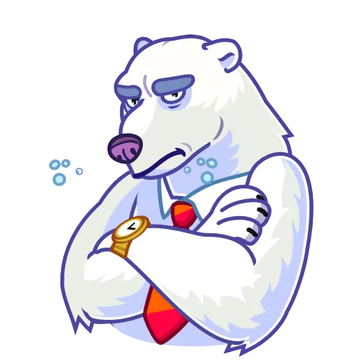 😤 Эмодзи «Polar Bear» для Telegram