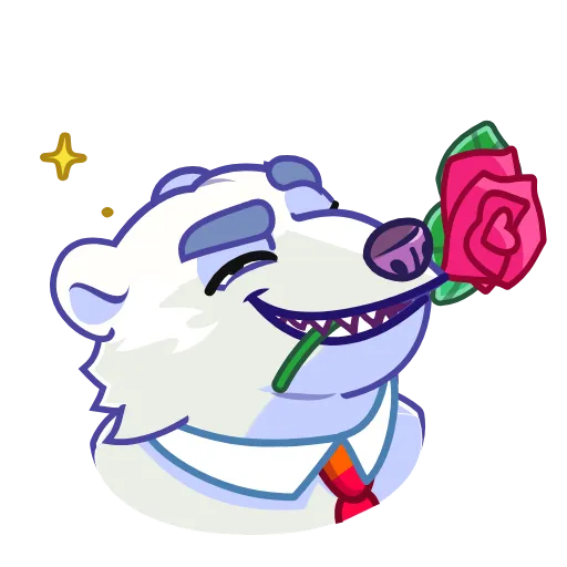 😉 Эмодзи «Polar Bear» для Telegram