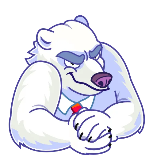 😏 Эмодзи «Polar Bear» для Telegram