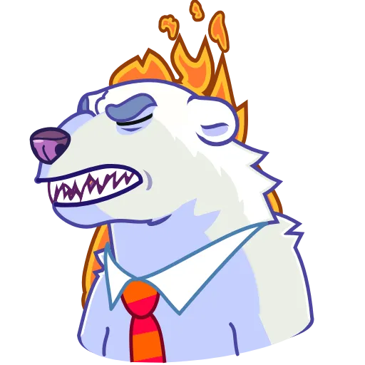 🔥 Эмодзи «Polar Bear» для Telegram