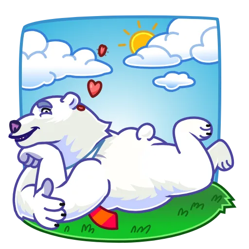 🌞 Эмодзи «Polar Bear» для Telegram