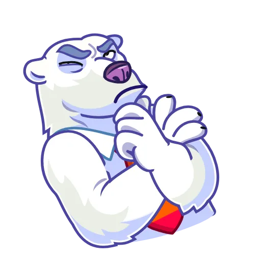 🤔 Эмодзи «Polar Bear» для Telegram